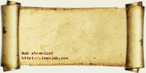 Jagoda Tasojević vizit kartica